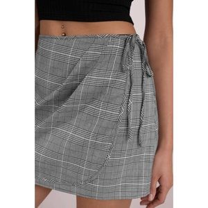 Skirts - π Plaid Wrap Mini Skirt Skirts - π Plaid Wrap Mini Skirt